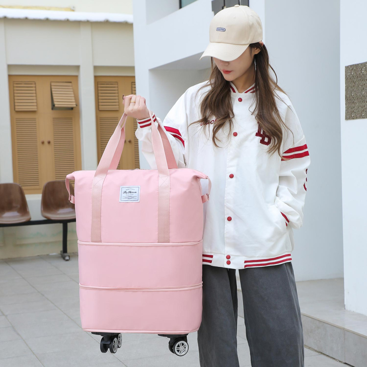 時尚滾輪旅行包