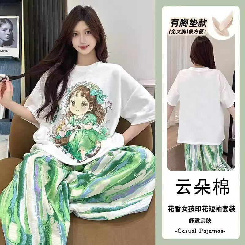 韓系寬鬆卡通睡衣